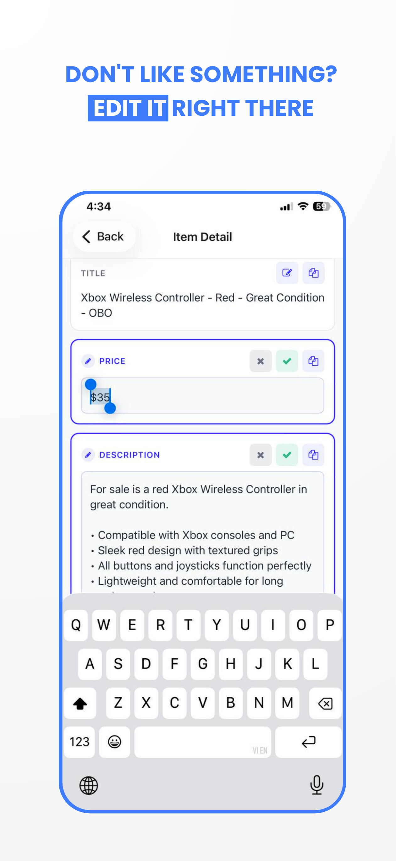 Marketplace Listing AI Copy