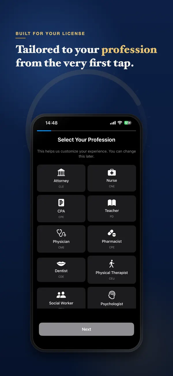 Screenshot #2 pour CE Tracker Pro: Hours & CPE