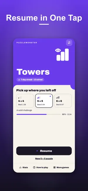 Towers - PuzzleMonster screenshot 2