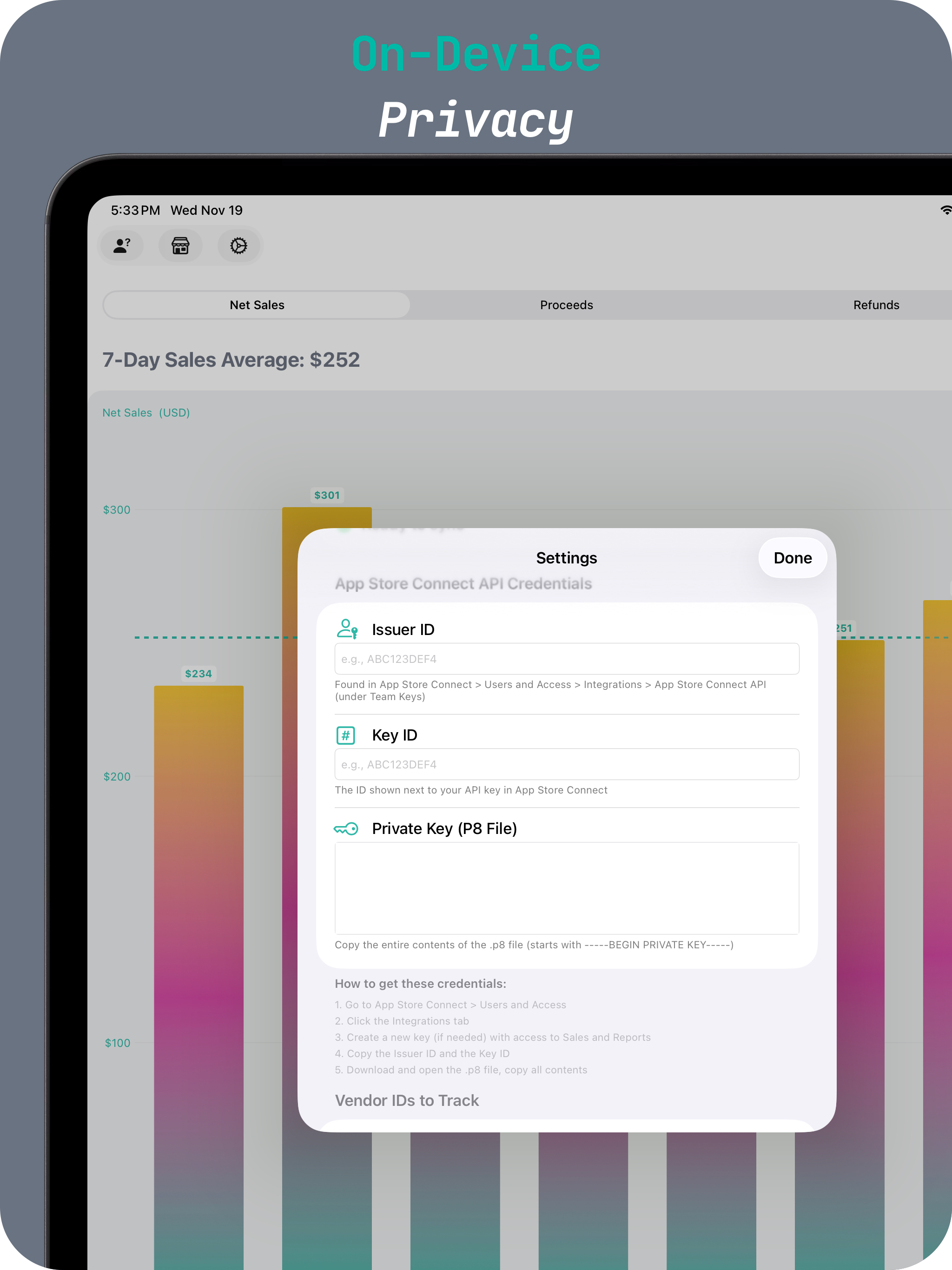 miSales Developer Sales Charts screenshot 10