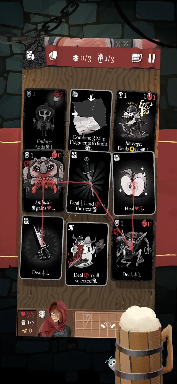 Card Crawl Adventure iPhone Spiel Screenshot 1 – Spiele