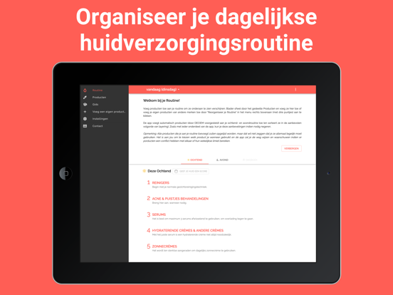 Skincare Routine iPad app afbeelding 1