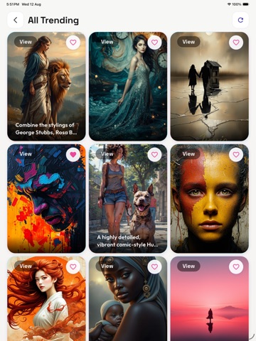 AI Image Generator – Arvello iPad screenshot