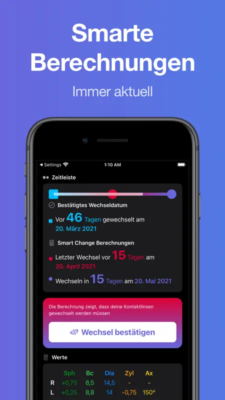 Lensy - Kontaktlinsen Tracker screenshot 6 of 7