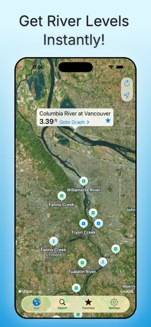 Rivercast: River Levels USA screenshot 1
