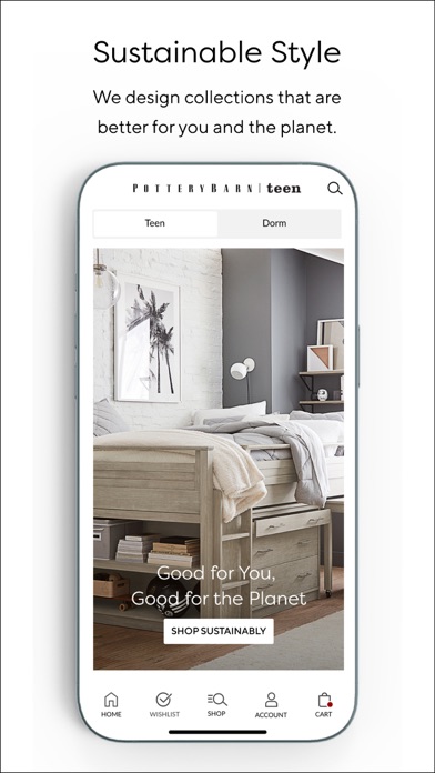 Pottery Barn Teen Shopping Screenshot