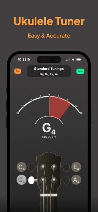 Ukulele Tuner App Screenshot 1 of 3