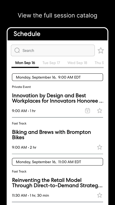 Screenshot #2 pour Fast Company Events