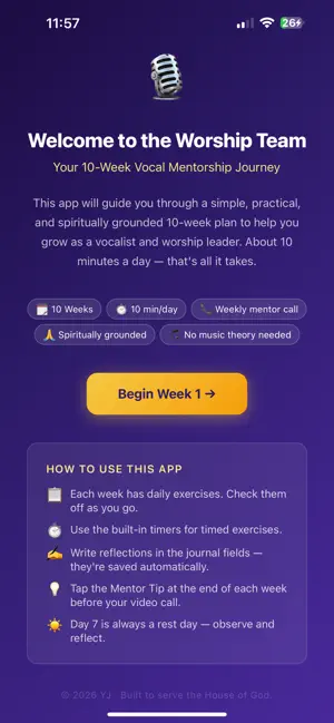 WorshipVoice Mentorship screenshot 3