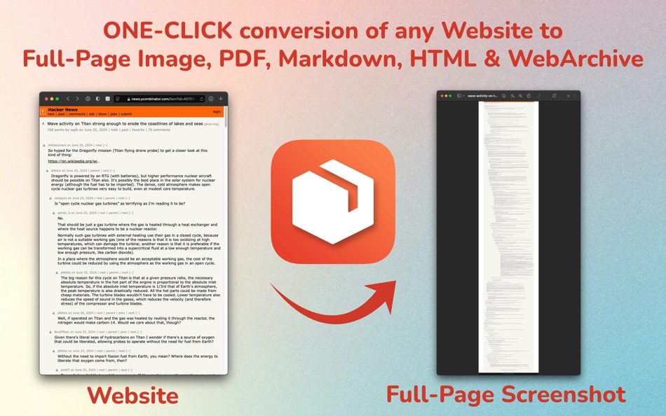 #1. HEAP: Website Full Page Image (macOS) Tekijänä: Pranoy Chowdhury