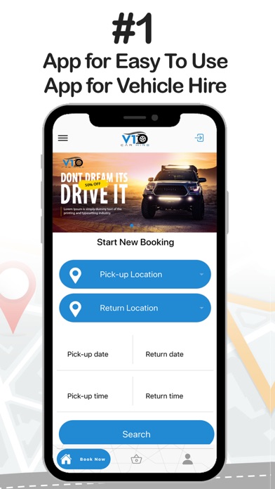 V1 Car Hire & Vehicle Rental Screenshot