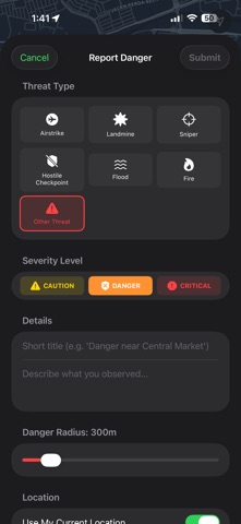 EGK SafeRoute Wartime screenshot