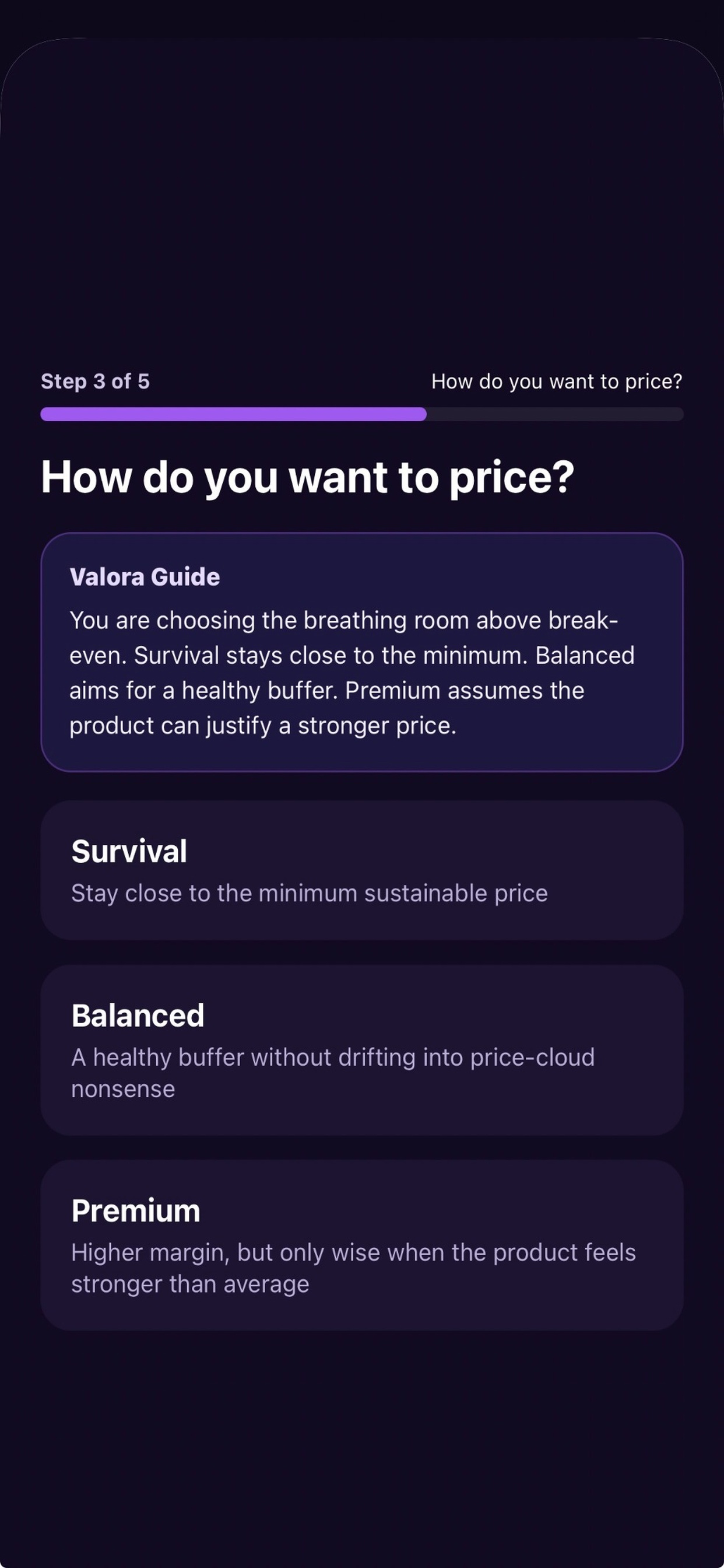 Valora Pricing