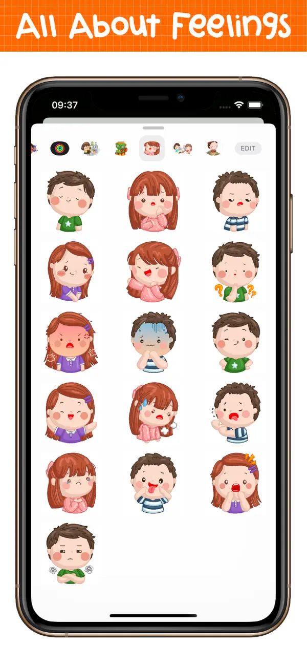 Screenshot #2 pour Cute Emotions Sticker Pack