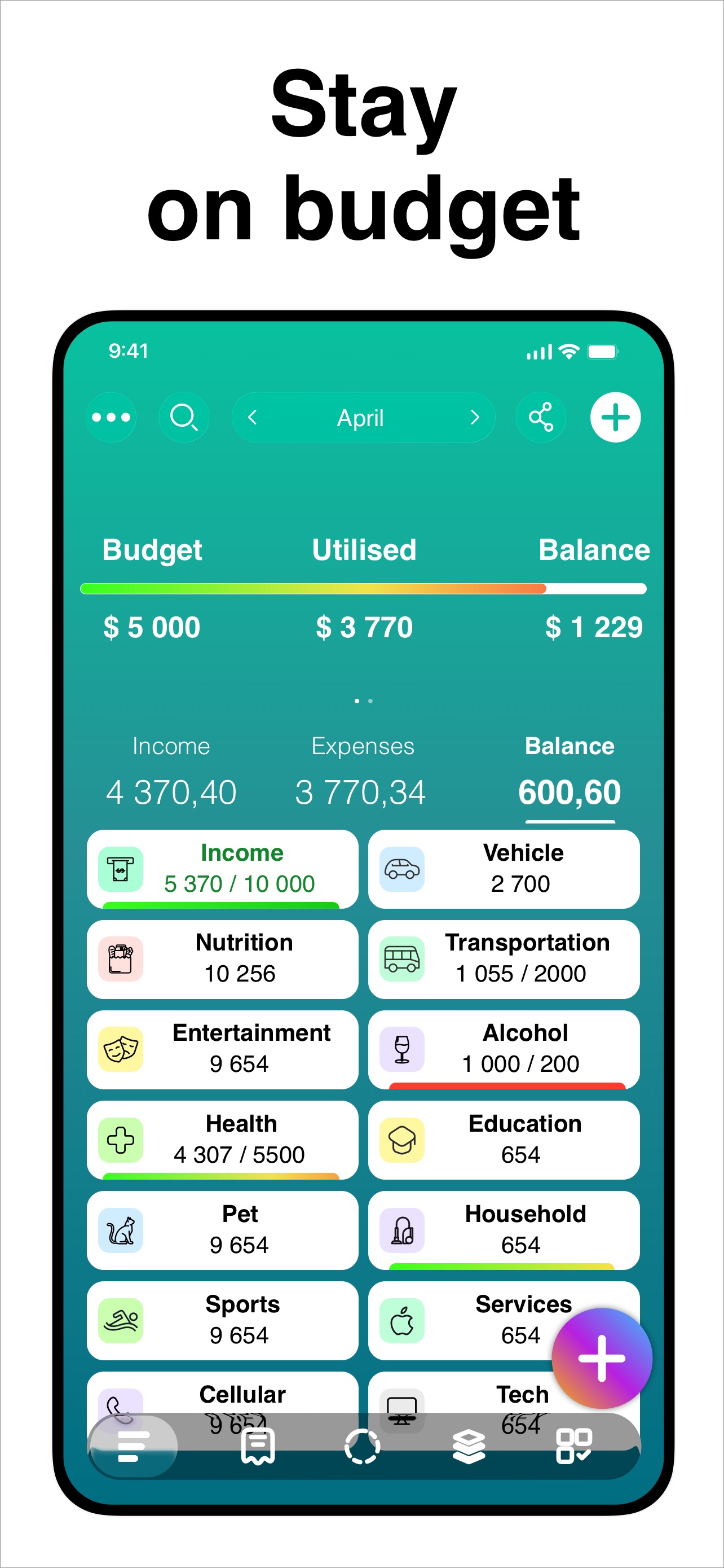Budget: Expense Tracker screenshot 1