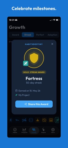 Habit2Destiny iPhone screenshot