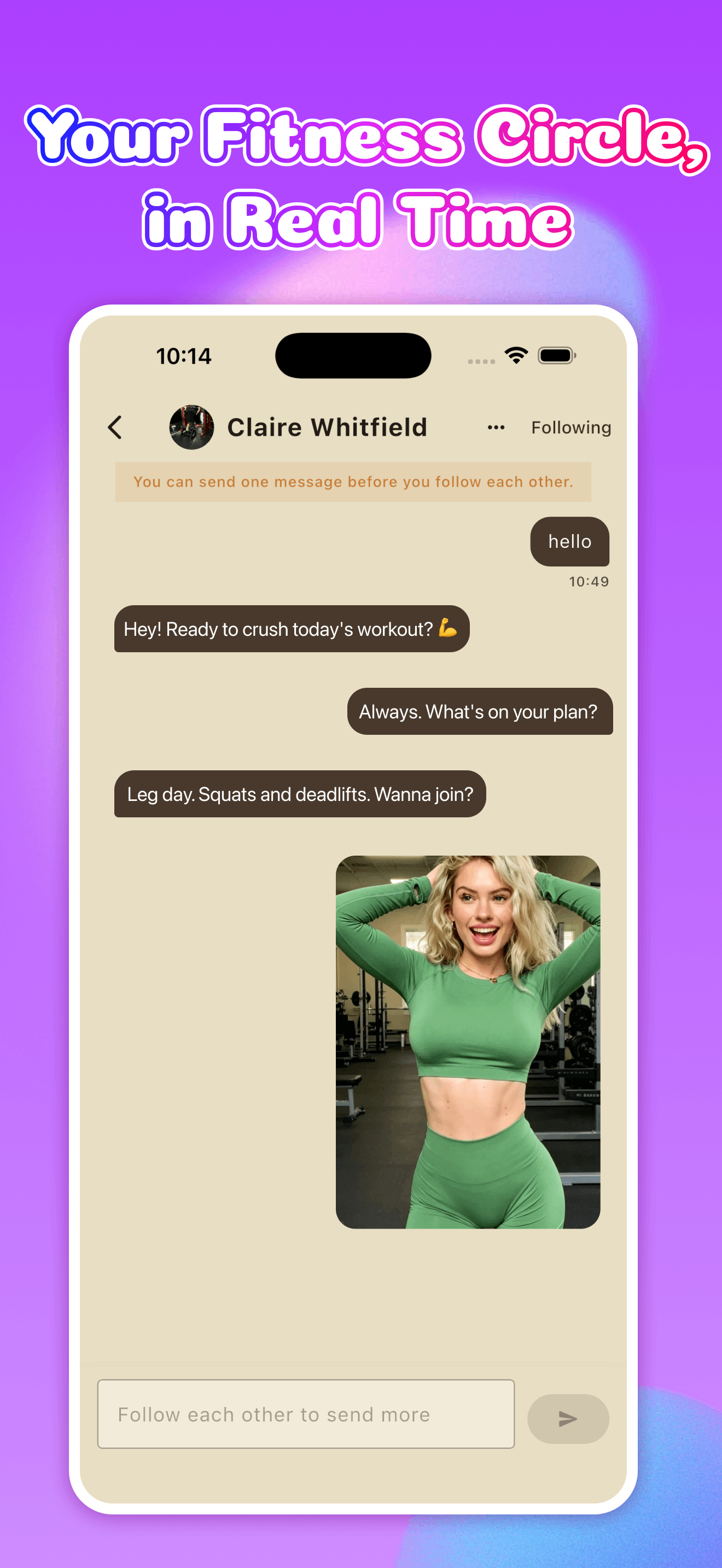 Areca-Chat,Fitness Video Log screenshot 3