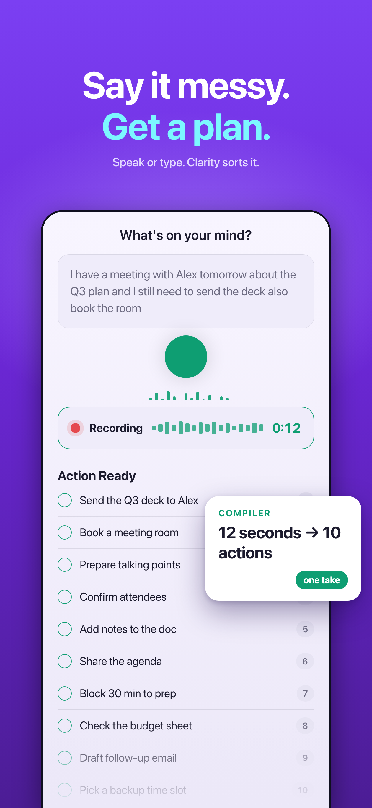 Clarity AI: ADHD Focus & Tasks screenshot 2