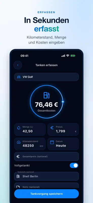 TankO – Tankkosten & Verbrauch screenshot 5 of 8