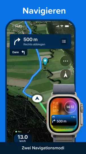 Screenshot von Bikemap: Fahrrad Navi & Karten auf dem iPhone 4