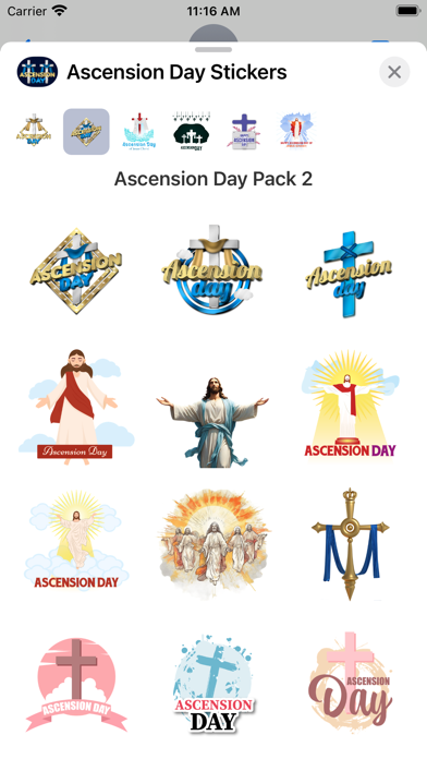 Screenshot #2 pour Ascension Day Stickers