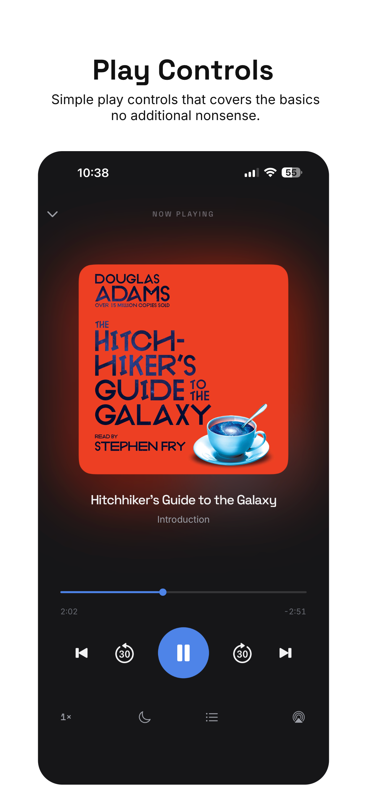 mnml: audiobook player screenshot 5