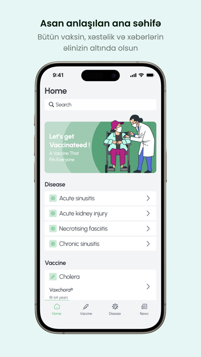 Vaksinasiya Təqvimi Screenshot 1 - AppWisp.com