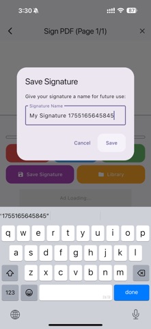 PDF Signature Pro Screenshot 3 of 4
