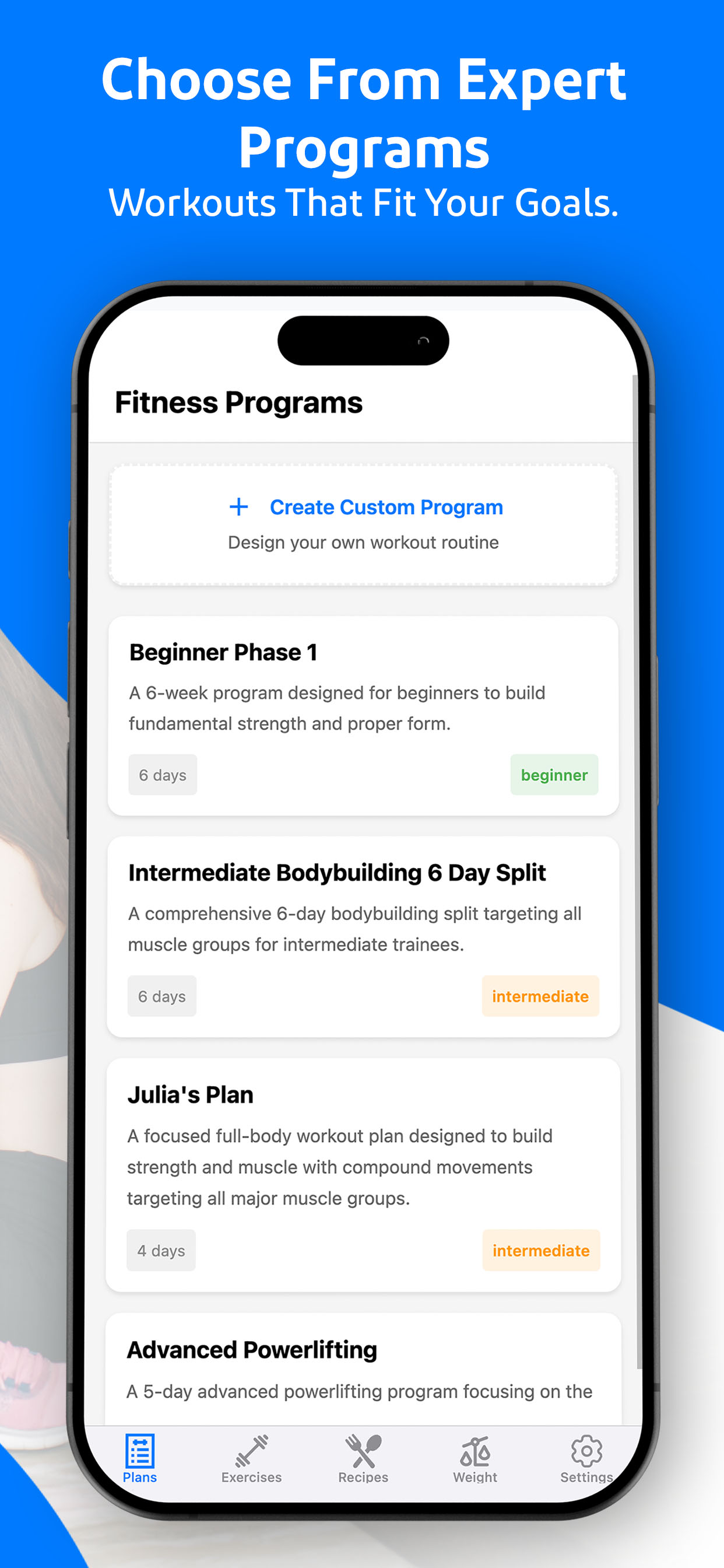 Lift & Nourish: Gym Tracker