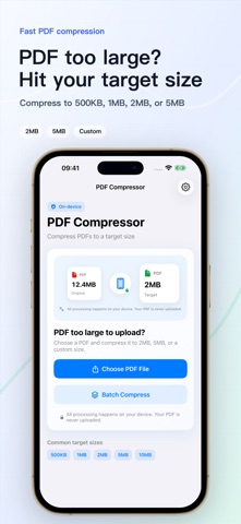 PDF Compressor - Shrink Files Screenshot 1 of 5