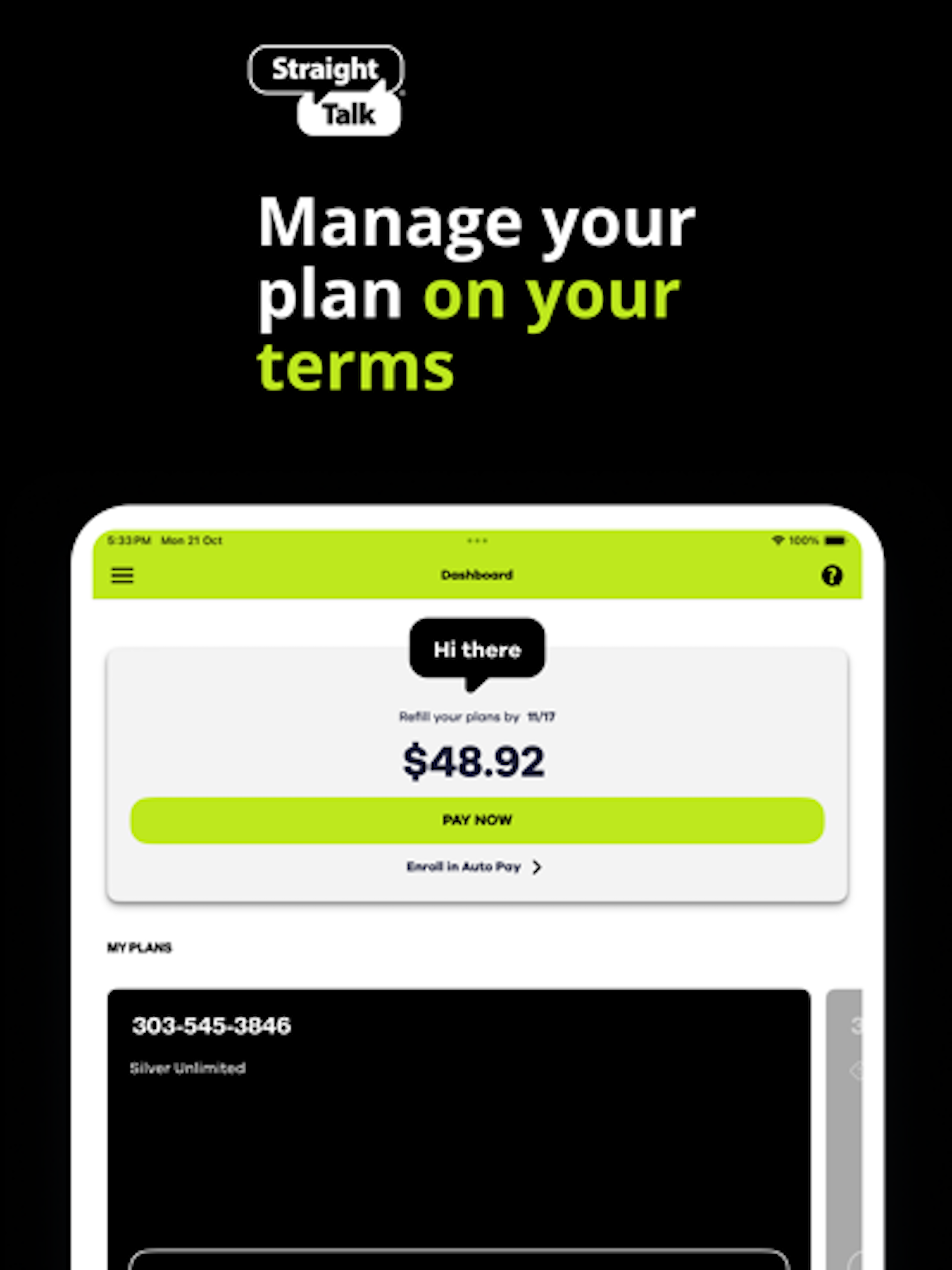 My Straight Talk: Mobile App