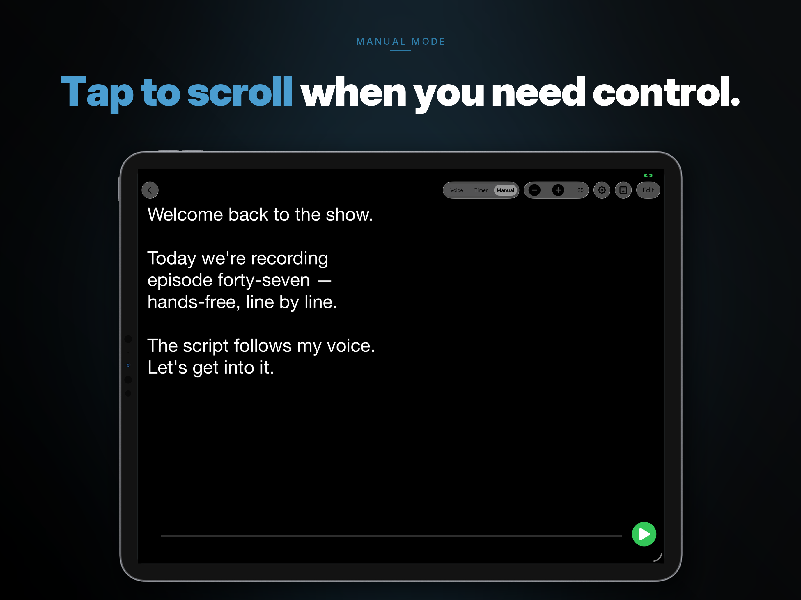 Voice Teleprompter Lite screenshot 4