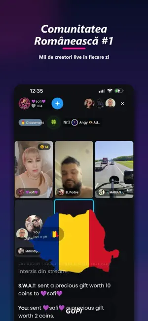 Gupi : Romanian Live & Videos screenshot 3