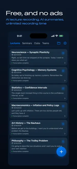Lecture Recorder: Notes & Quiz screenshot 1