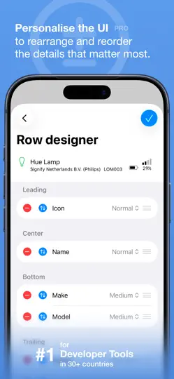 Capture d'écran de Bluetooth Inspector sur iPhone 6