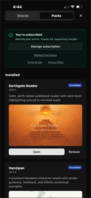 Corpán screenshot 2