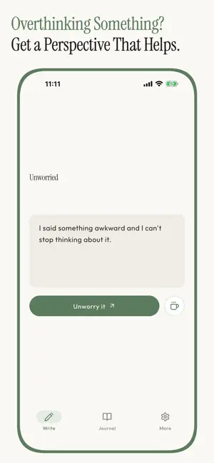 Unworried: Stop Overthinking screenshot 1