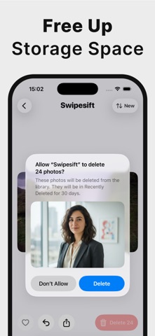 Swipe Delete Photos: Swipesift iPhone screenshot