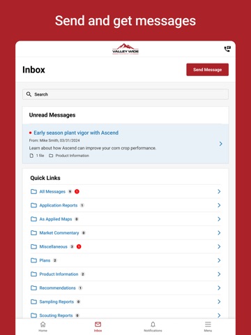 Valley Wide Portal iPad screenshot