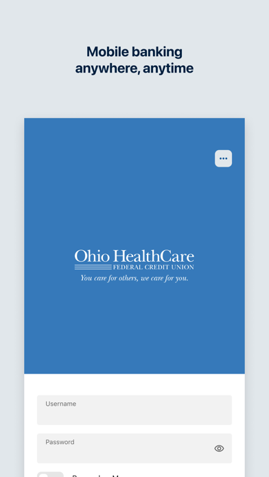 Ohio HealthCare FCU Mobile iPhone screenshot 1 - Finance app