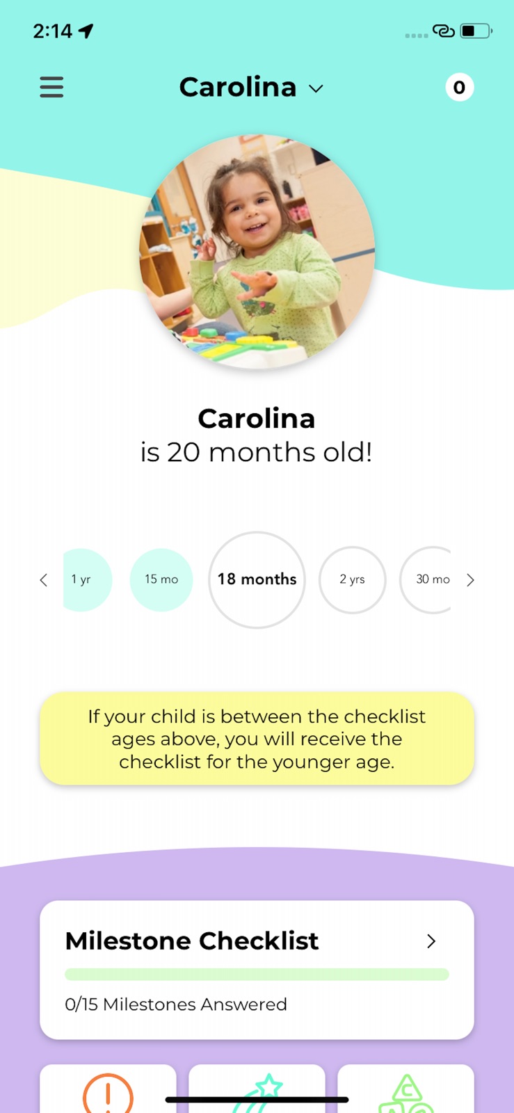 CDC's Milestone Tracker iphone screenshot 3
