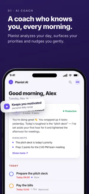 Planist AI: Tasks Notes Habits screenshot 2