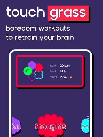 bebored: mindfulness, fixed iPad screenshot