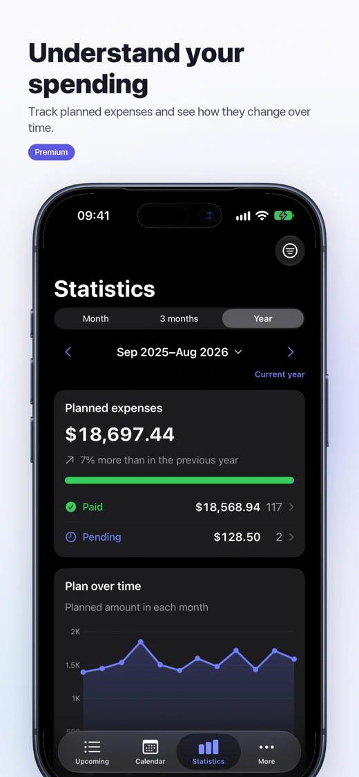 Paylendar: Payment Planner search result