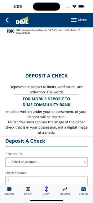 Dime Community Bank Mobile screenshot 5