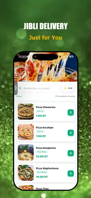 Jibli Delivery: Repas & Course screenshot 3