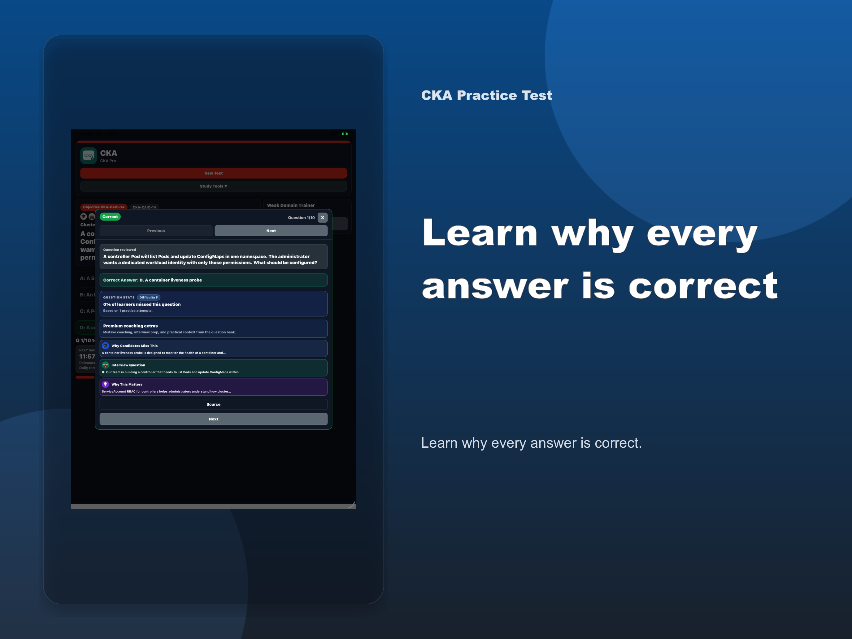 CKA Practice Test screenshot 10