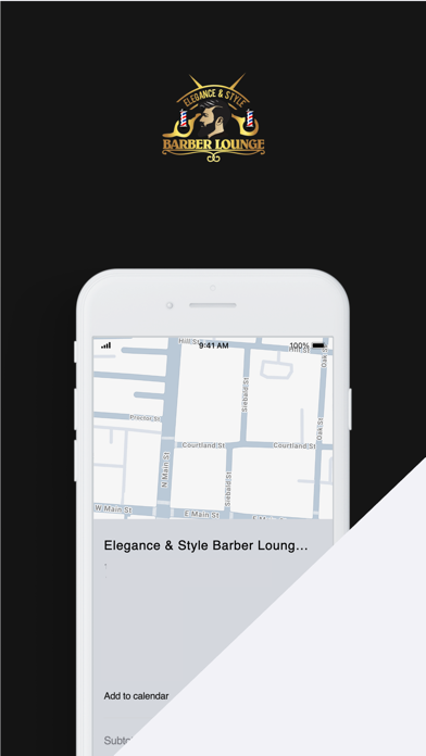 Elegance & Style Barber Lounge iPhone screenshot 1 - Lifestyle app