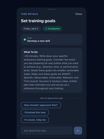 Kompas: AI Coach & Planner iPad screenshot