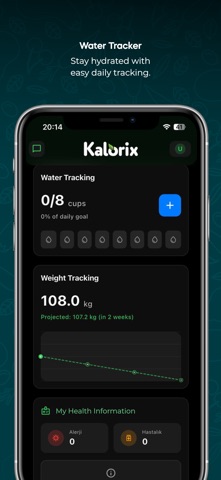 Kalorix: Diet & Water screenshot